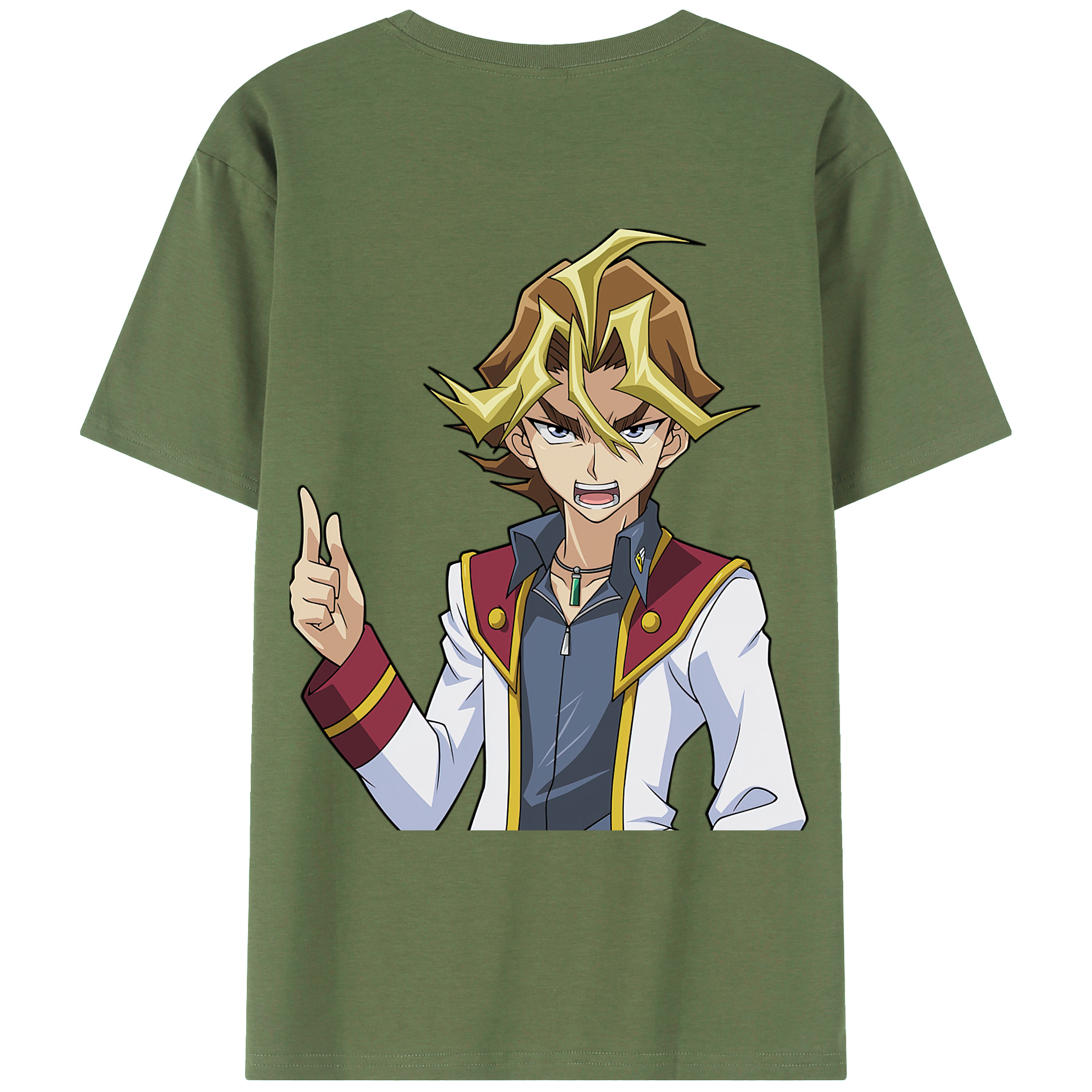 （画像用） 遊☆戯☆王 Yu-Gi-Oh! 綿100％ メンズ半袖Tシャツ（バックプリント） 通気性